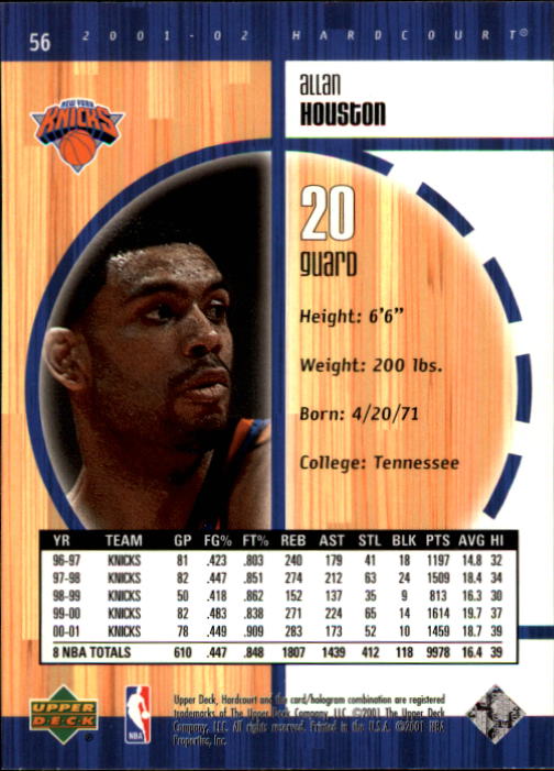 2001/2002 Hardcourt (Upper Deck) Basketball - Picture 65 of 161