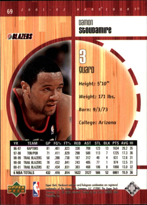 2001/2002 Hardcourt (Upper Deck) Basketball - Picture 45 of 161