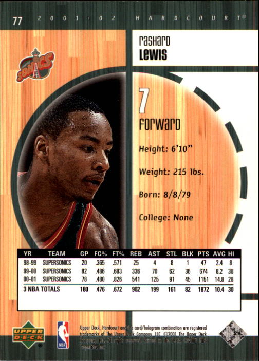 2001/2002 Hardcourt (Upper Deck) Basketball - Picture 29 of 161