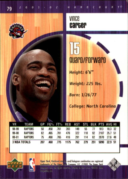2001/2002 Hardcourt (Upper Deck) Basketball - Picture 27 of 161