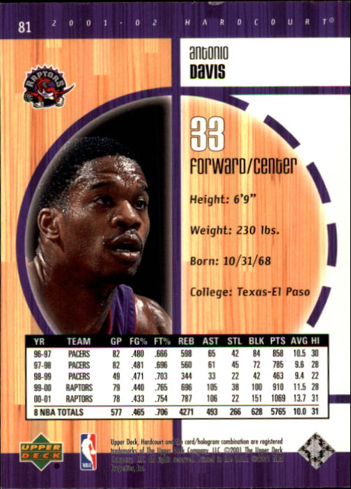 2001/2002 Hardcourt (Upper Deck) Basketball - Picture 23 of 161