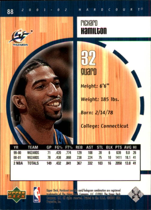 2001/2002 Hardcourt (Upper Deck) Basketball - Picture 13 of 161
