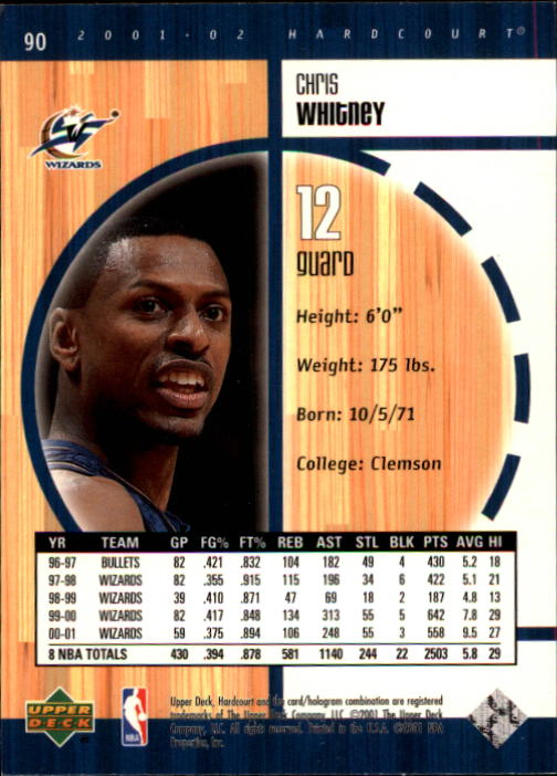 2001/2002 Hardcourt (Upper Deck) Basketball - Picture 9 of 161