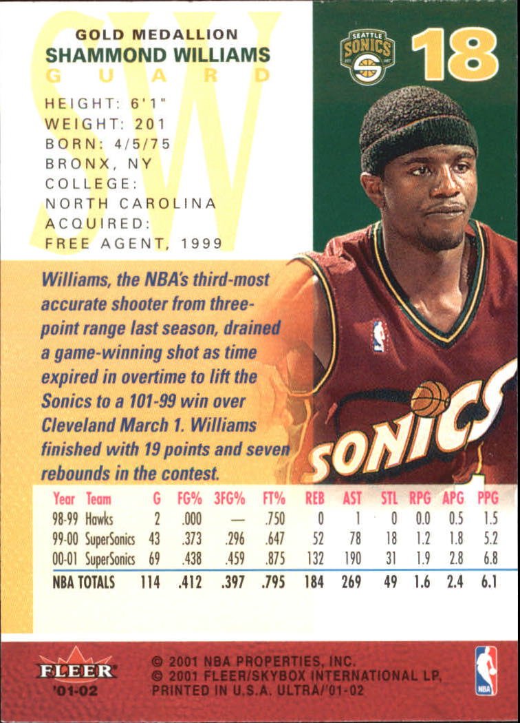2001-02 Ultra Basketball Gold Medallion Parallel Singles - You Choose - Picture 17 of 151