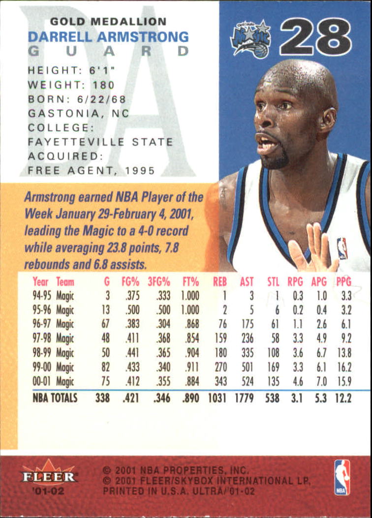 2001-02 Ultra Basketball Gold Medallion Parallel Singles - You Choose - Picture 24 of 151
