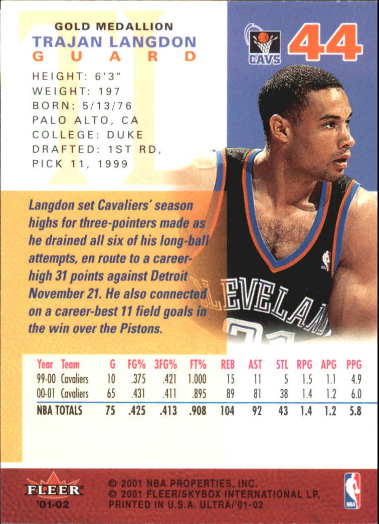 2001-02 Ultra Basketball Gold Medallion Parallel Singles - You Choose - Picture 36 of 151