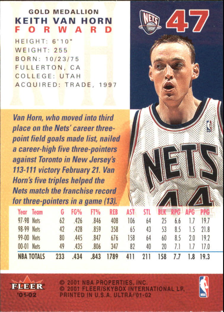 2001-02 Ultra Basketball Gold Medallion Parallel Singles - You Choose - Picture 40 of 151