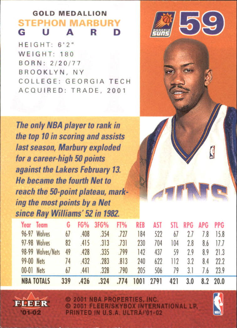 2001-02 Ultra Basketball Gold Medallion Parallel Singles - You Choose - Picture 53 of 151