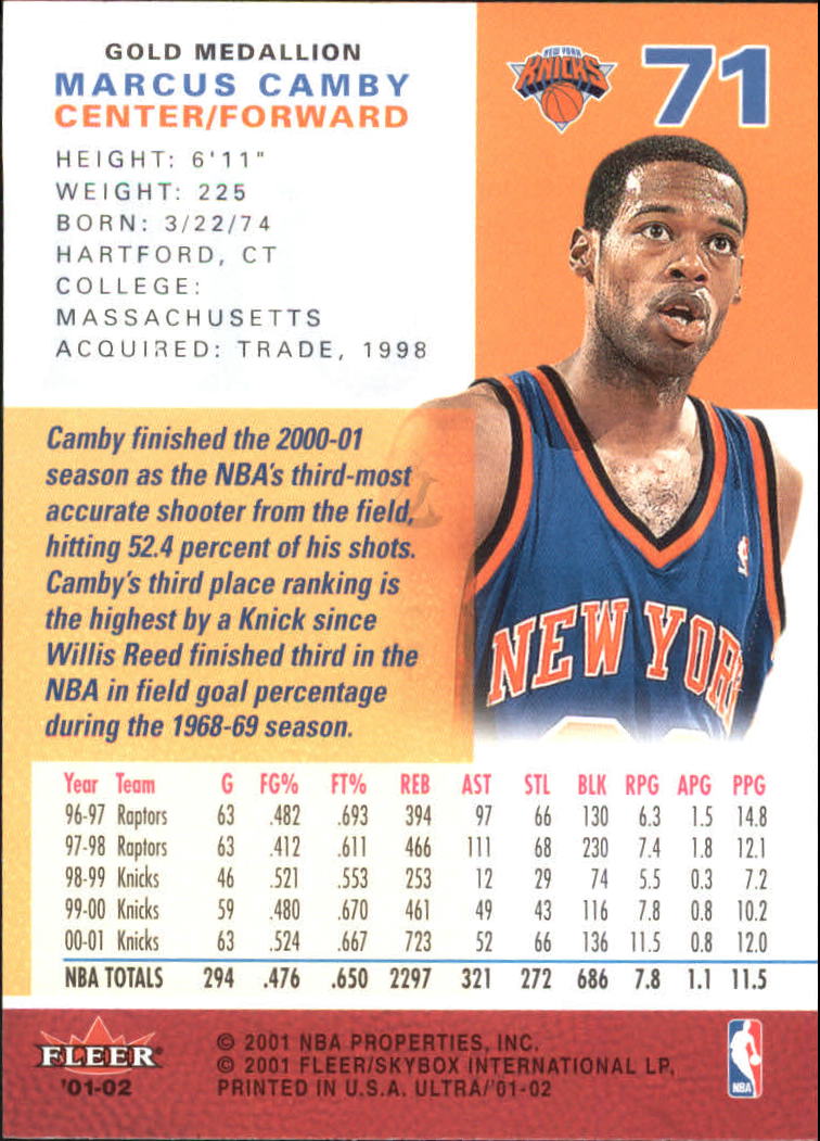 2001-02 Ultra Basketball Gold Medallion Parallel Singles - You Choose - Picture 71 of 151