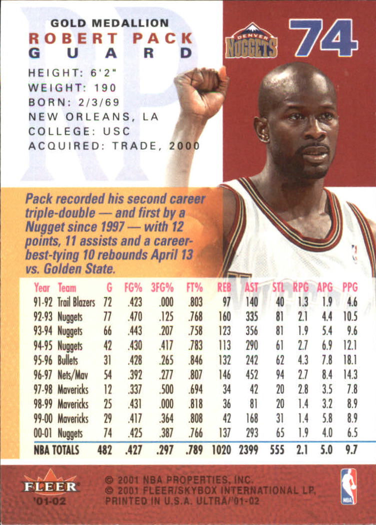 2001-02 Ultra Basketball Gold Medallion Parallel Singles - You Choose - Picture 75 of 151