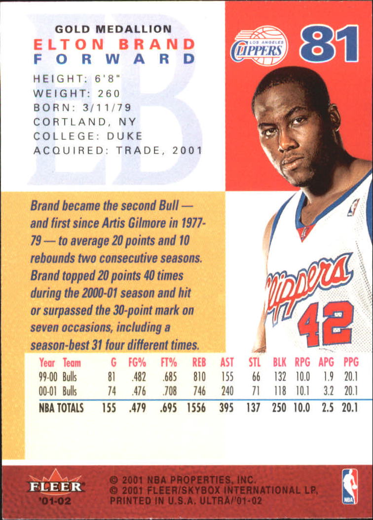 2001-02 Ultra Basketball Gold Medallion Parallel Singles - You Choose - Picture 79 of 151