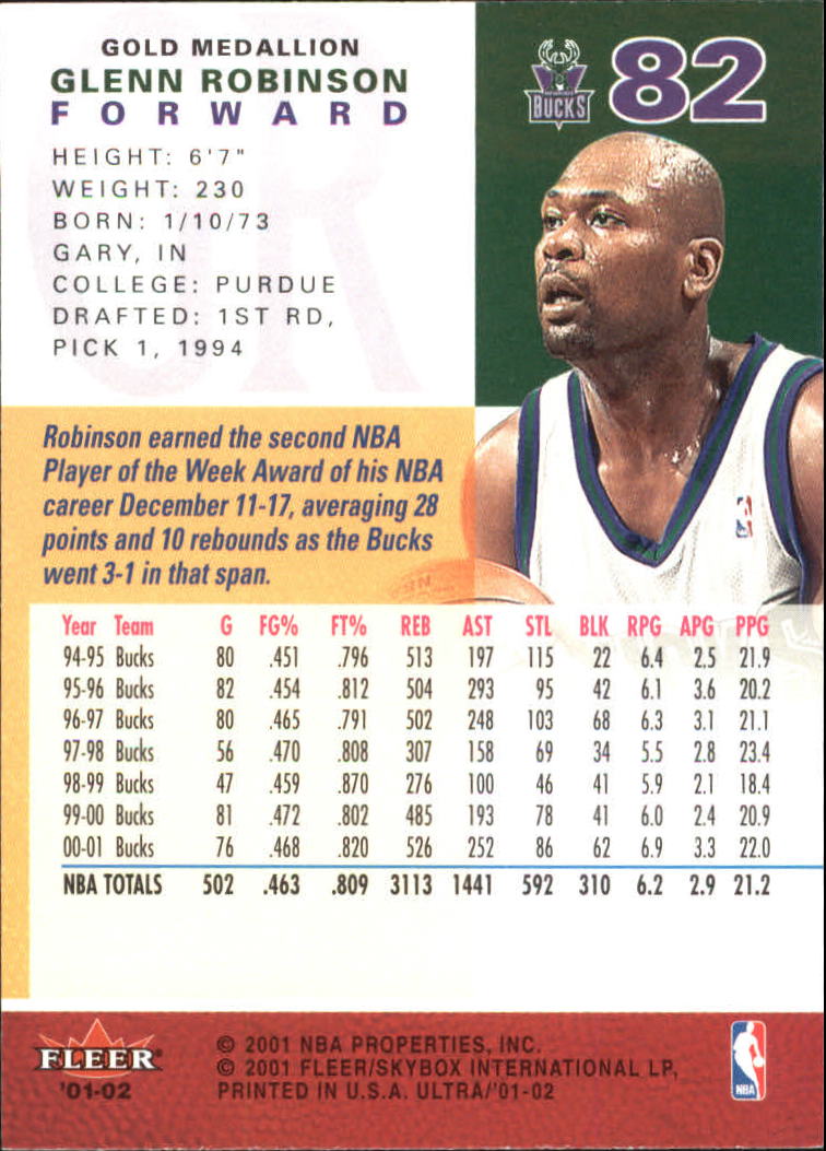 2001-02 Ultra Basketball Gold Medallion Parallel Singles - You Choose - Picture 81 of 151