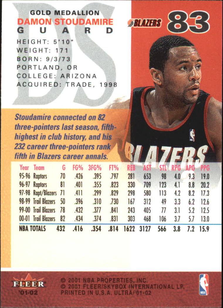 2001-02 Ultra Basketball Gold Medallion Parallel Singles - You Choose - Picture 83 of 151