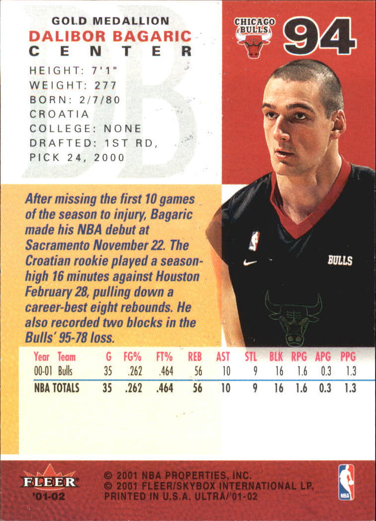 2001-02 Ultra Basketball Gold Medallion Parallel Singles - You Choose - Picture 95 of 151