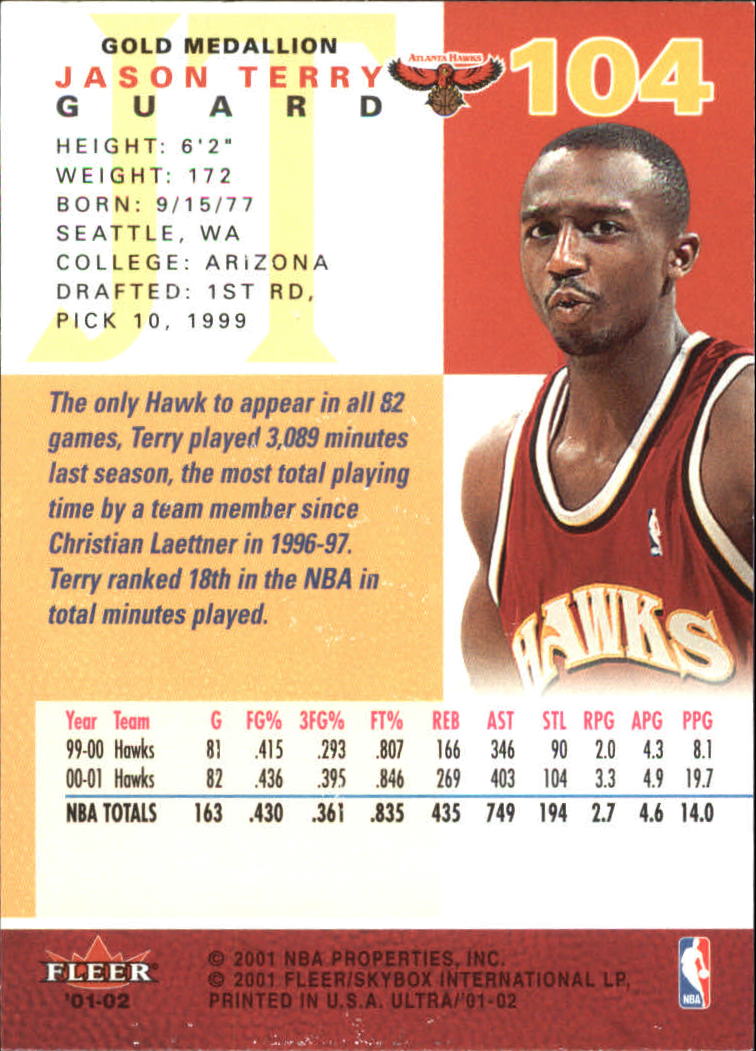2001-02 Ultra Basketball Gold Medallion Parallel Singles - You Choose - Picture 103 of 151