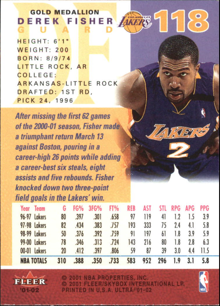 2001-02 Ultra Basketball Gold Medallion Parallel Singles - You Choose - Picture 115 of 151