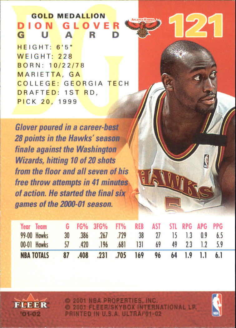 2001-02 Ultra Basketball Gold Medallion Parallel Singles - You Choose - Picture 119 of 151