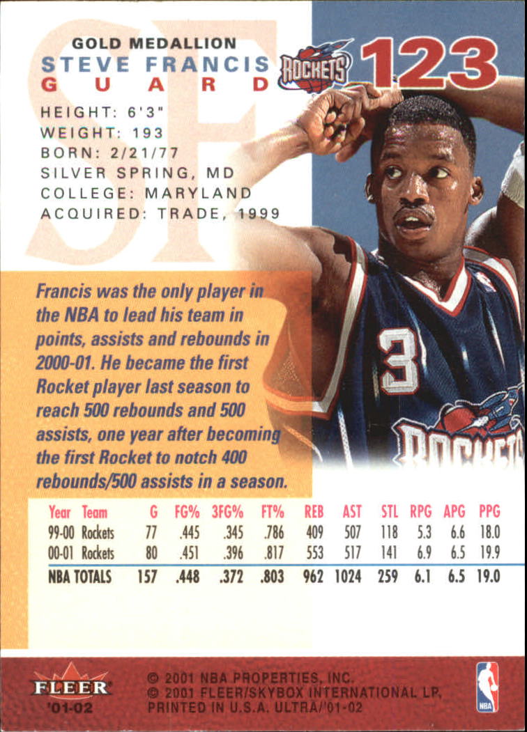 2001-02 Ultra Basketball Gold Medallion Parallel Singles - You Choose - Picture 123 of 151