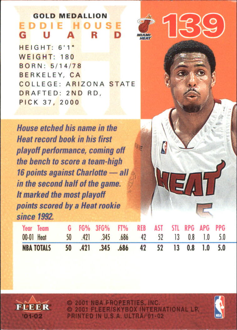 2001-02 Ultra Basketball Gold Medallion Parallel Singles - You Choose - Picture 141 of 151