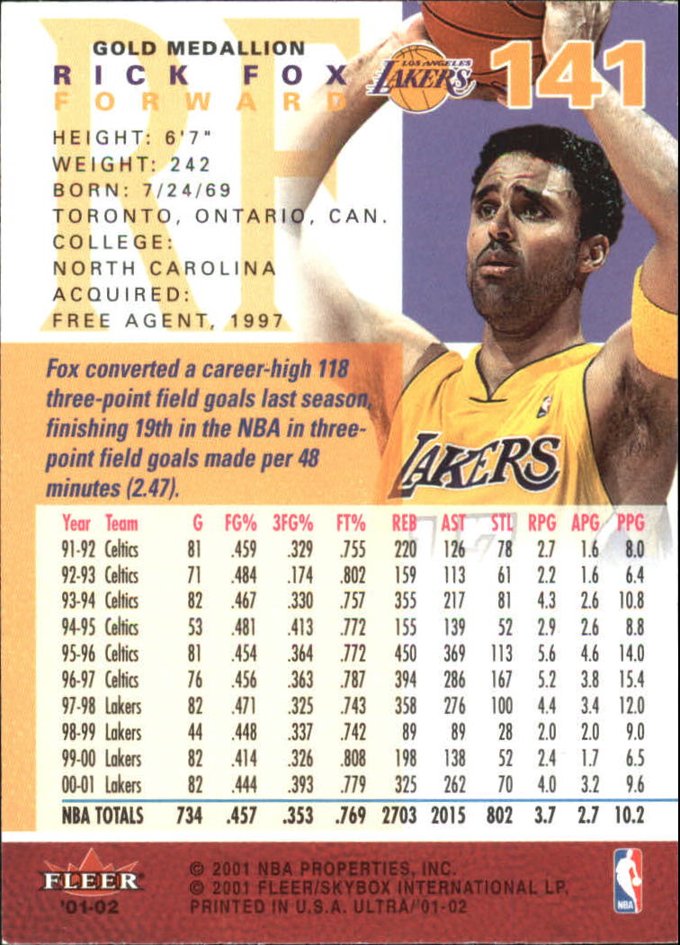 2001-02 Ultra Basketball Gold Medallion Parallel Singles - You Choose - Picture 145 of 151