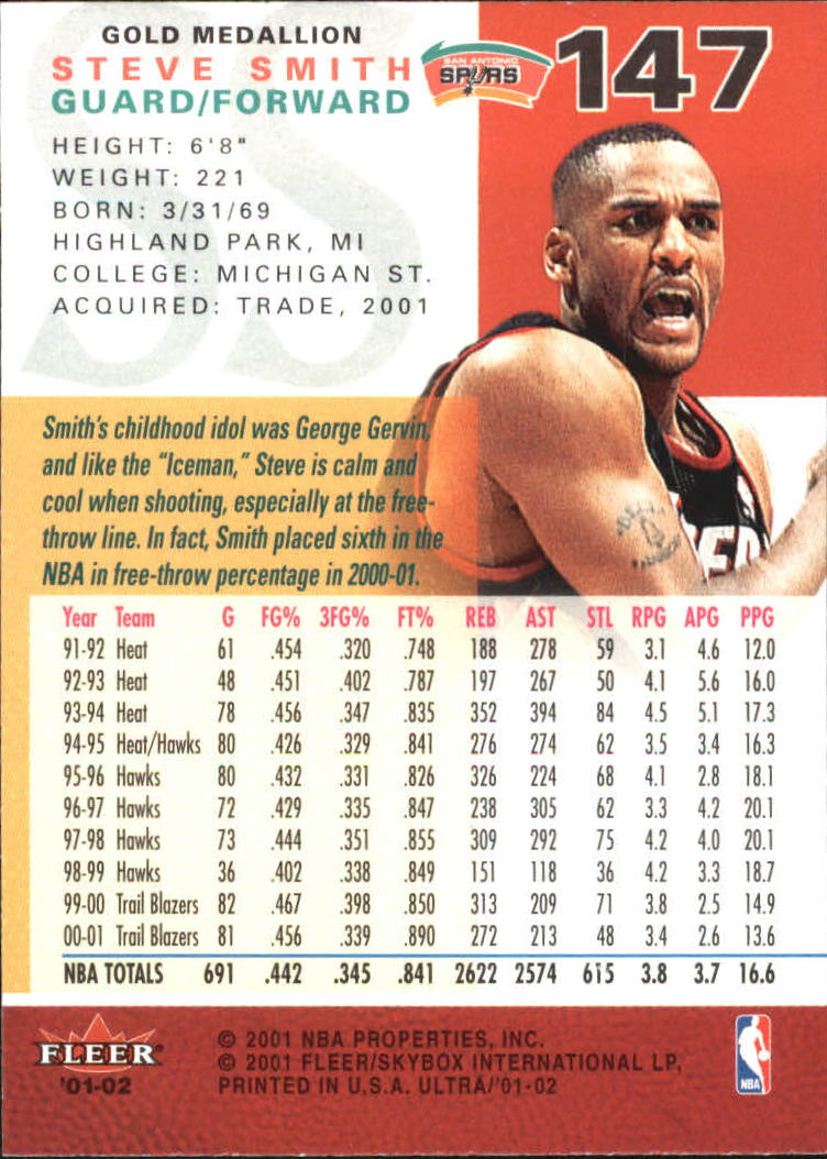 2001-02 Ultra Basketball Gold Medallion Parallel Singles - You Choose - Picture 151 of 151