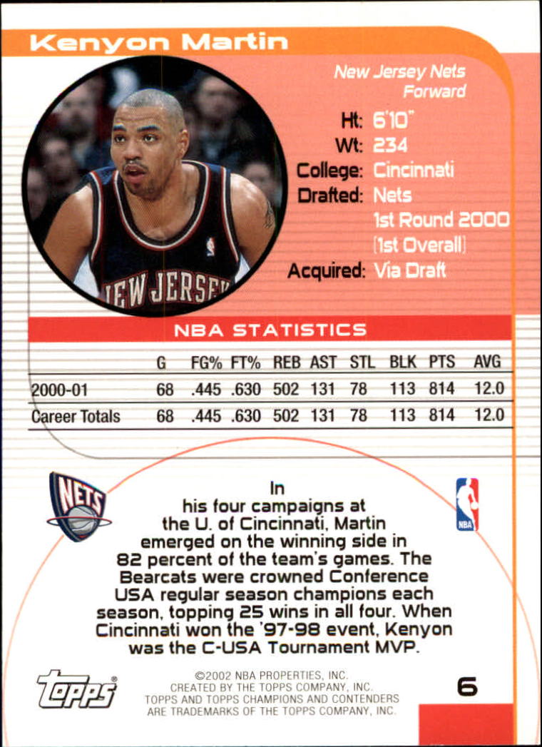 2001/2002 TCC (Topps) Basketball - Picture 11 of 208