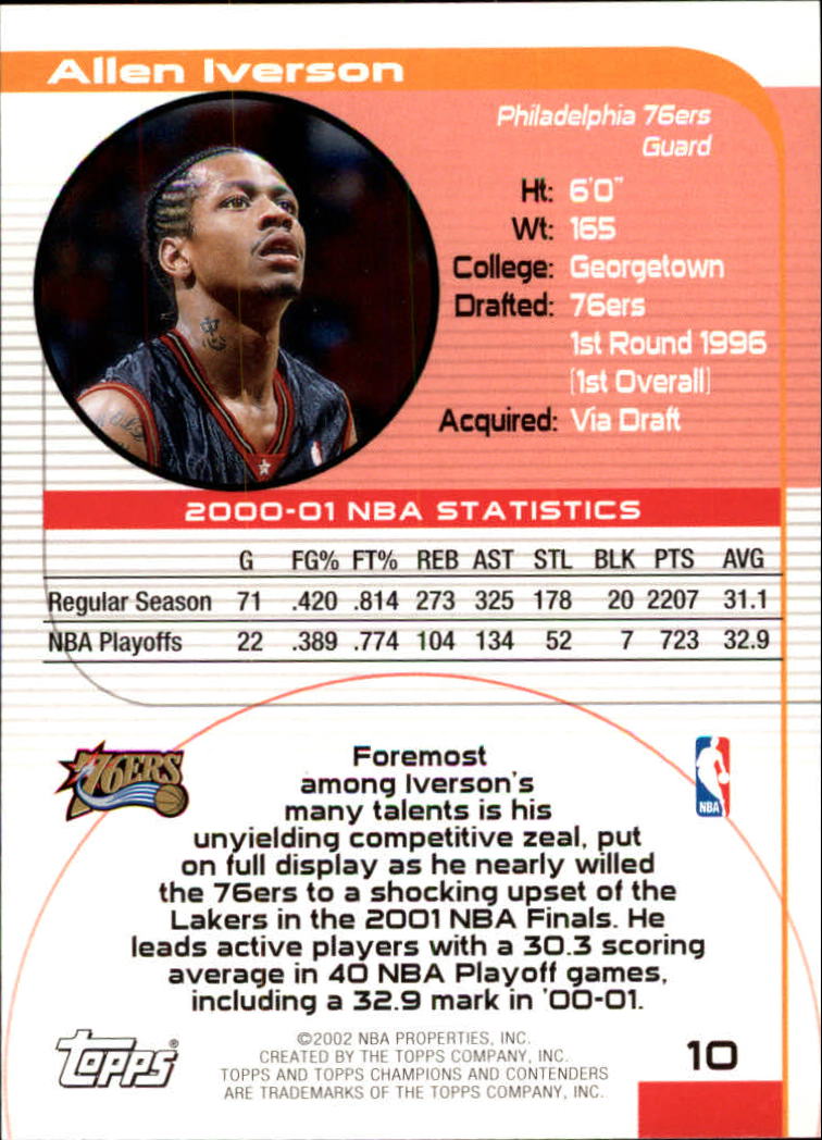 2001/2002 TCC (Topps) Basketball - Picture 17 of 208
