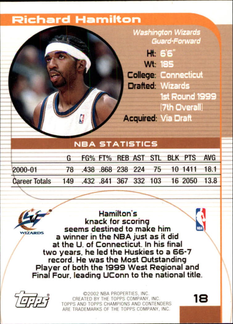 2001/2002 TCC (Topps) Basketball - Picture 27 of 208