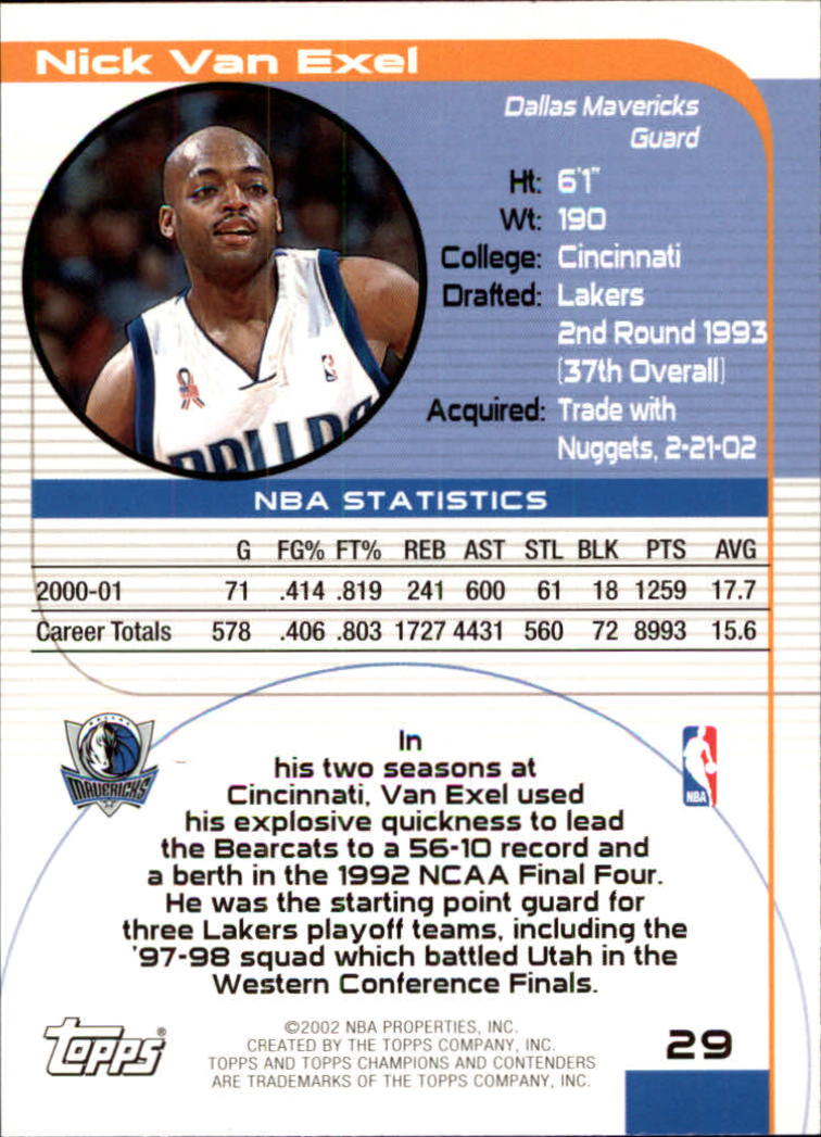 2001/2002 TCC (Topps) Basketball - Picture 37 of 208
