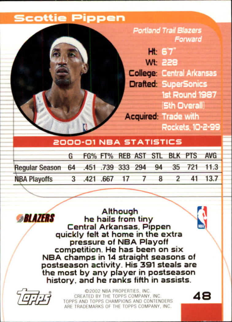 2001/2002 TCC (Topps) Basketball - Picture 63 of 208
