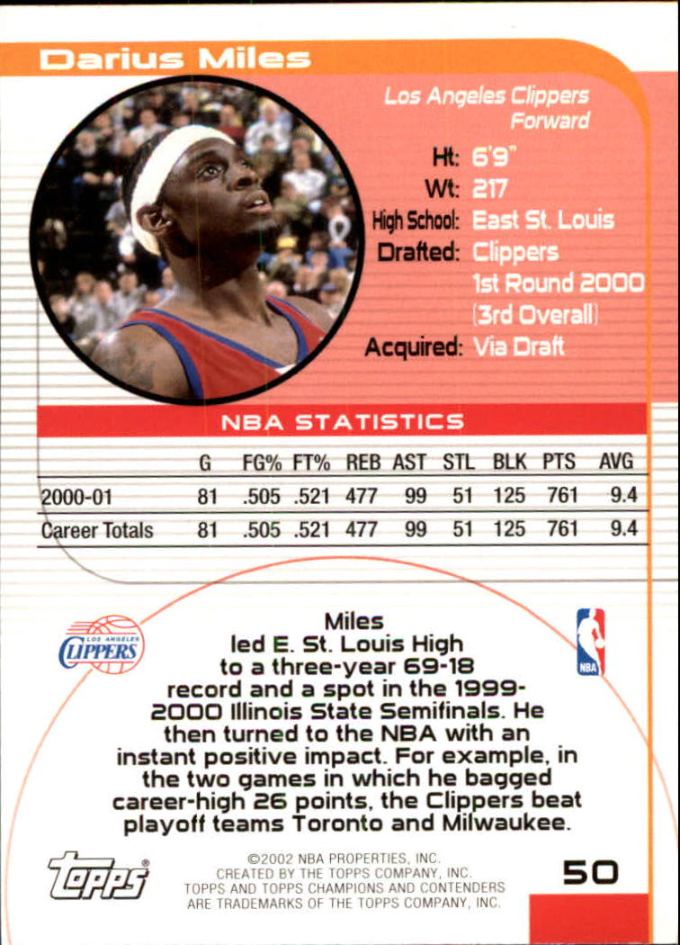 2001/2002 TCC (Topps) Basketball - Picture 67 of 208