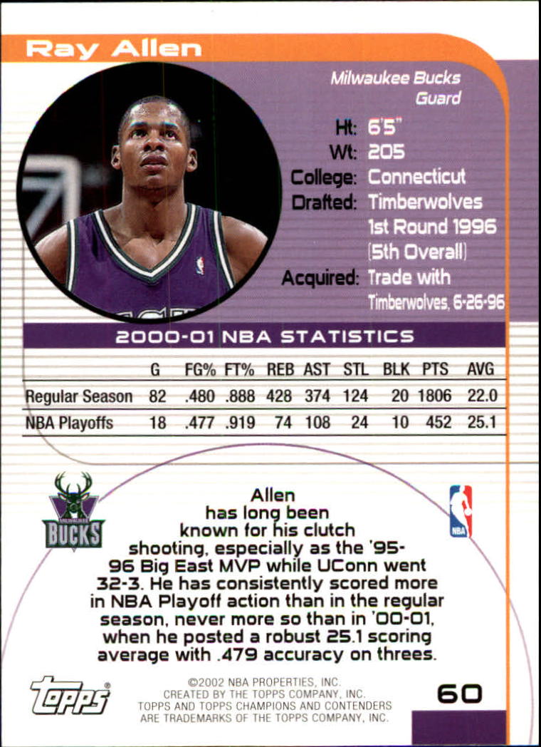 2001/2002 TCC (Topps) Basketball - Picture 79 of 208