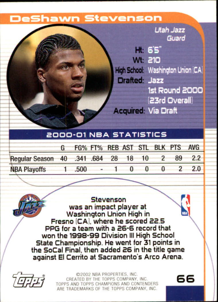 2001/2002 TCC (Topps) Basketball - Picture 87 of 208