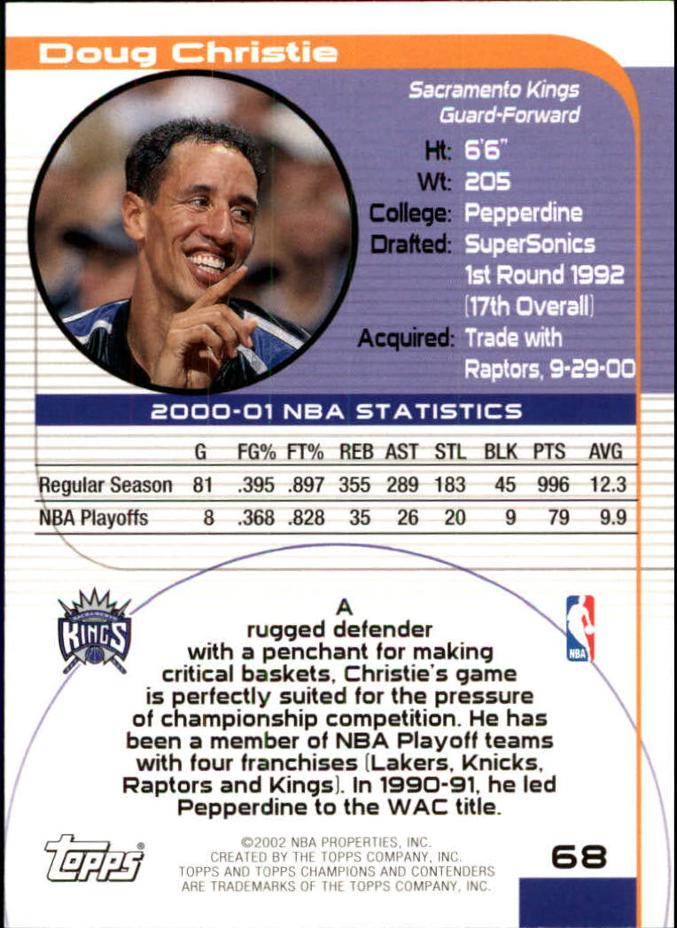 2001/2002 TCC (Topps) Basketball - Picture 89 of 208