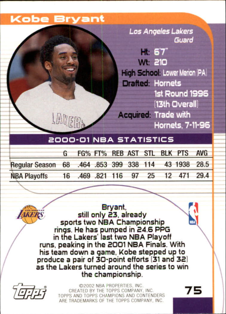 2001/2002 TCC (Topps) Basketball - Picture 101 of 208