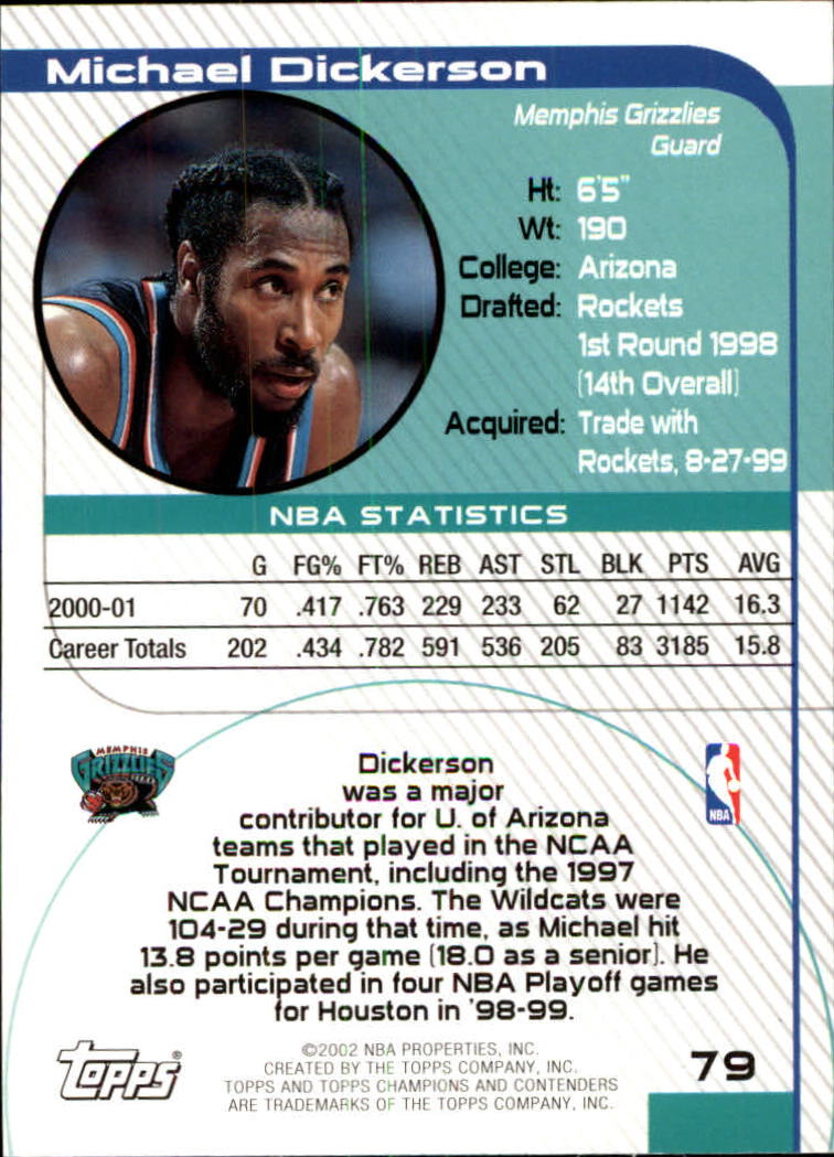 2001/2002 TCC (Topps) Basketball - Picture 105 of 208