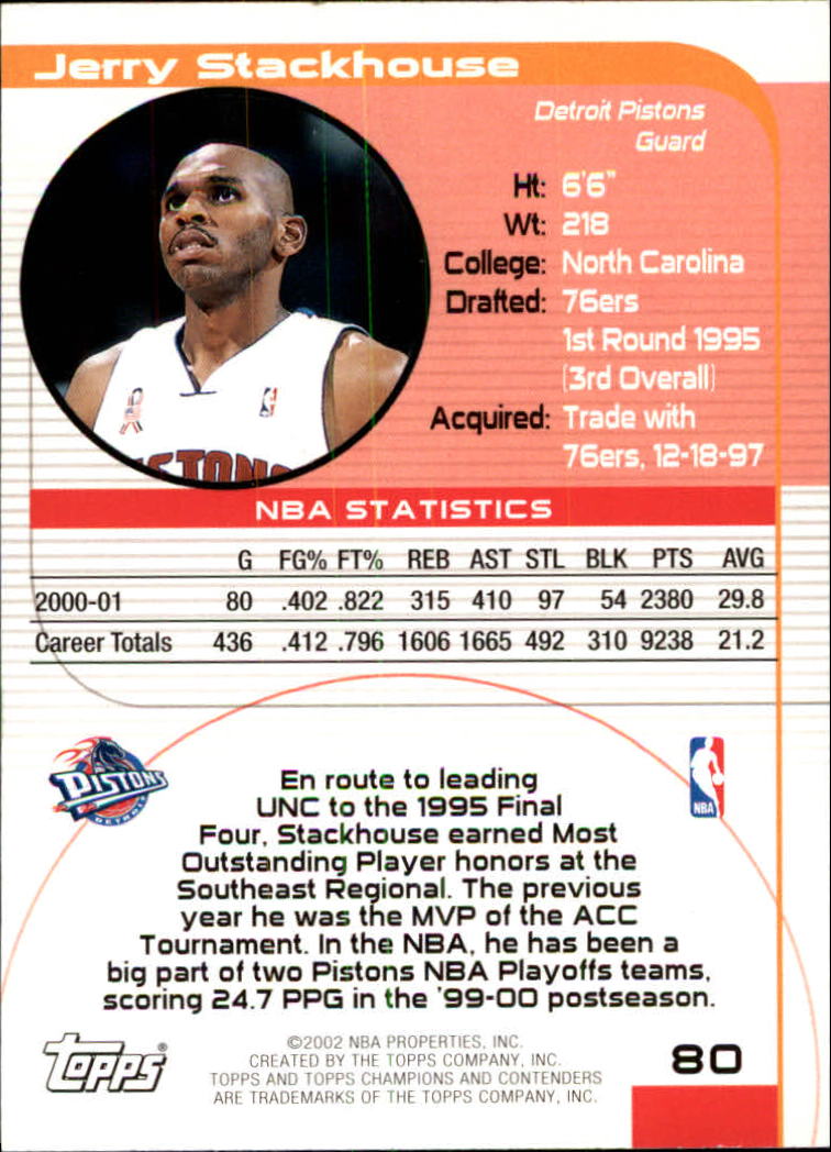 2001/2002 TCC (Topps) Basketball - Picture 107 of 208