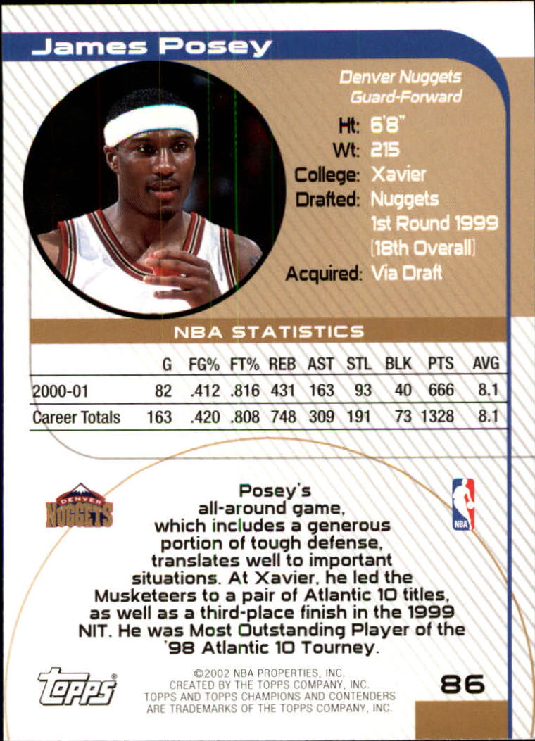 2001/2002 TCC (Topps) Basketball - Picture 113 of 208