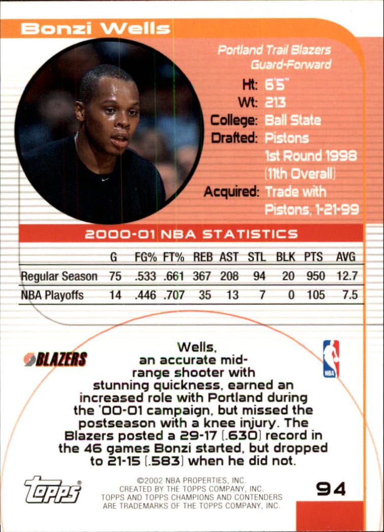 2001/2002 TCC (Topps) Basketball - Picture 129 of 208