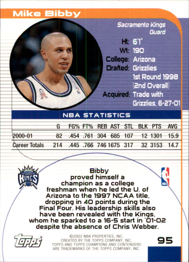 2001/2002 TCC (Topps) Basketball - Picture 131 of 208