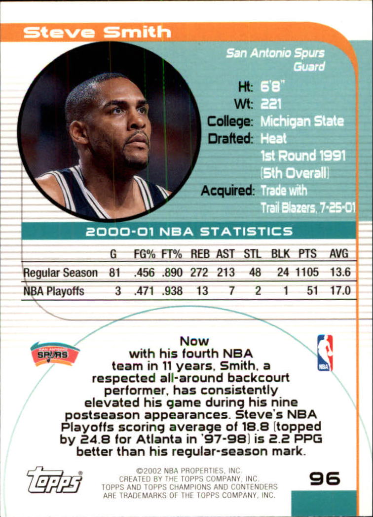 2001/2002 TCC (Topps) Basketball - Picture 133 of 208