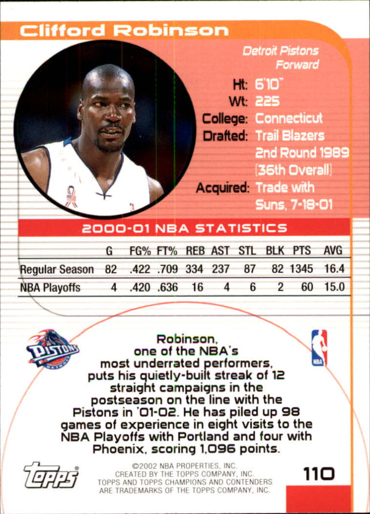 2001/2002 TCC (Topps) Basketball - Picture 149 of 208