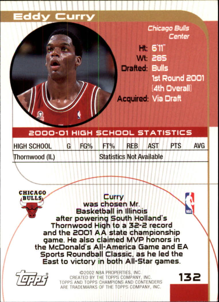 2001/2002 TCC (Topps) Basketball - Picture 167 of 208