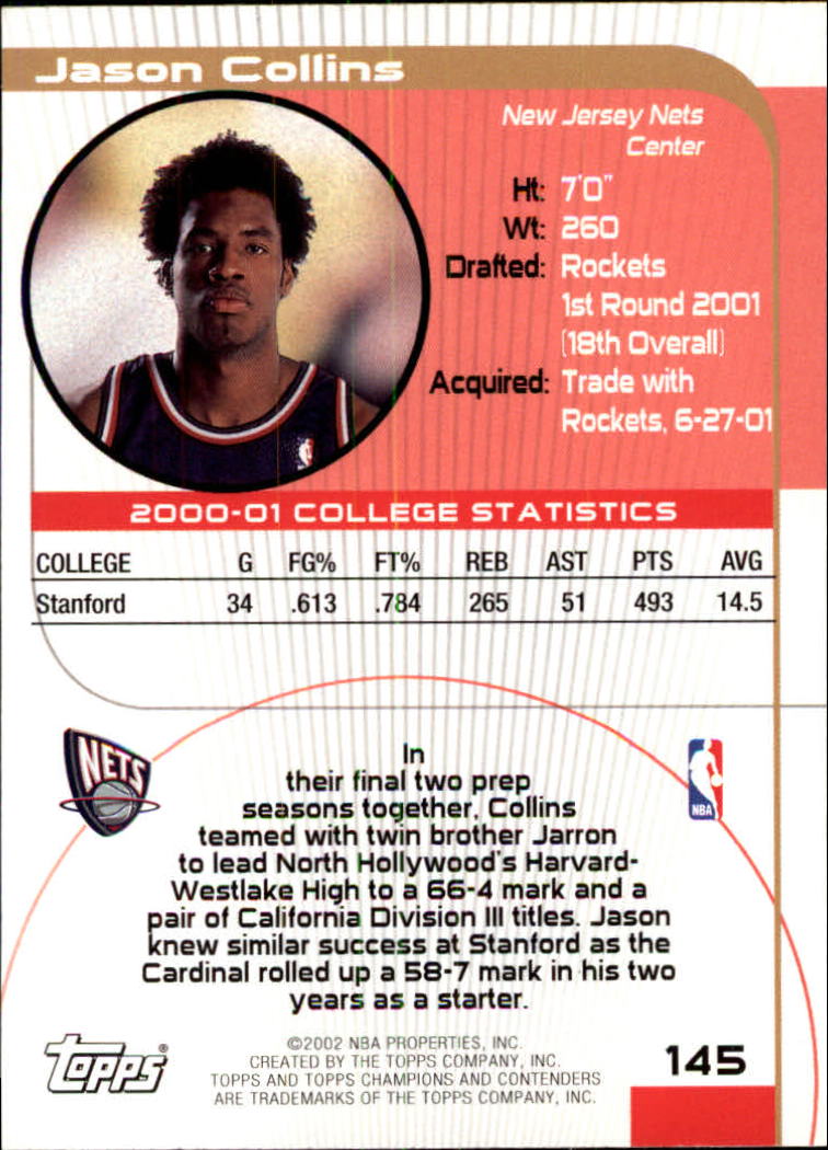 2001/2002 TCC (Topps) Basketball - Picture 177 of 208