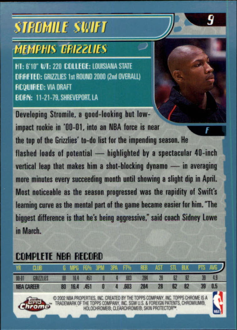 2001-02 Topps Chrome Basketball Card Pick - Picture 15 of 293