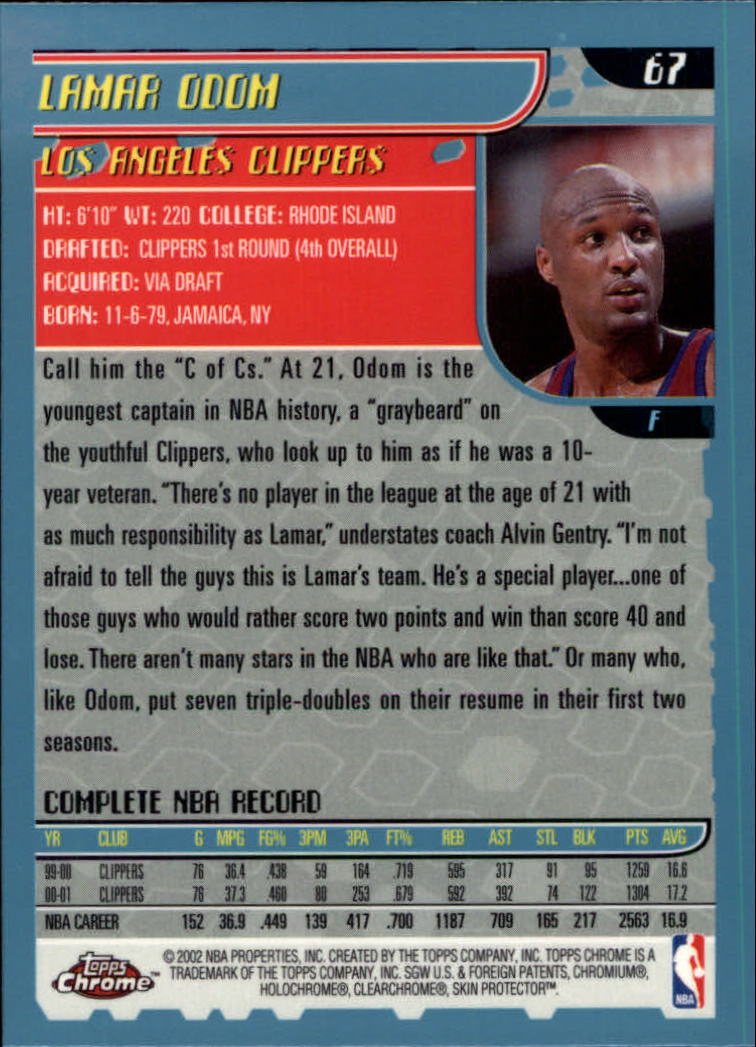 2001-02 Topps Chrome Basketball Card Pick - Picture 115 of 293