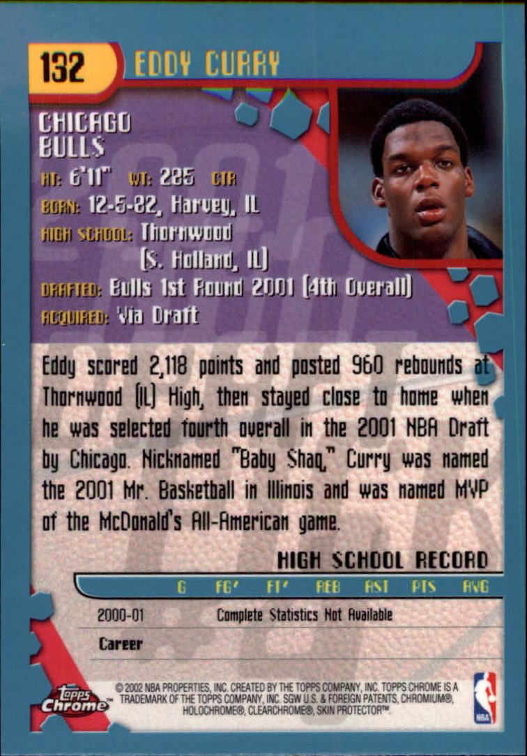 2001-02 Topps Chrome Basketball Card Pick - Picture 231 of 293