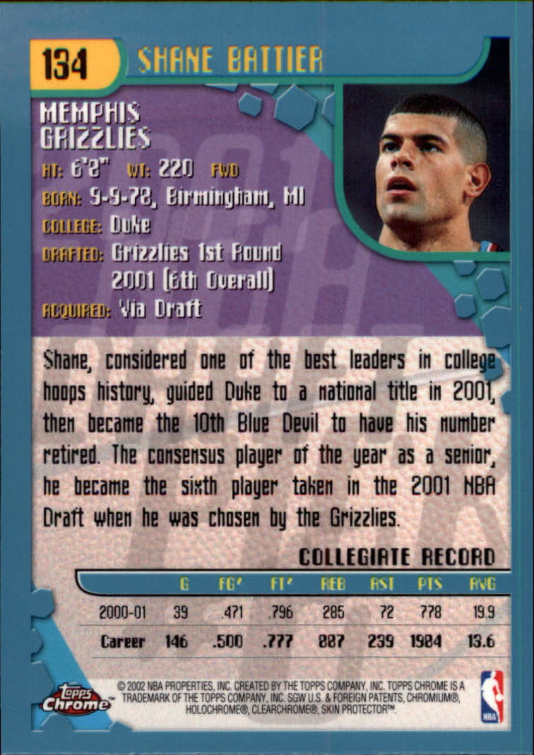 2001-02 Topps Chrome Basketball Card Pick - Picture 235 of 293
