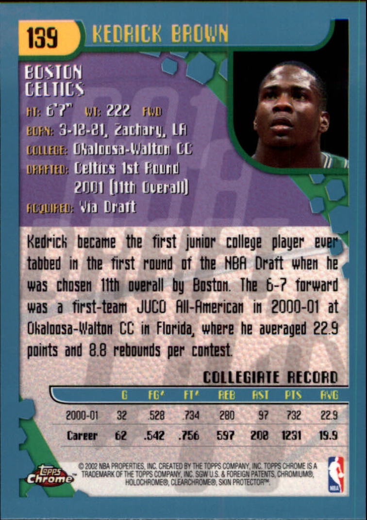 2001-02 Topps Chrome Basketball Card Pick - Picture 243 of 293