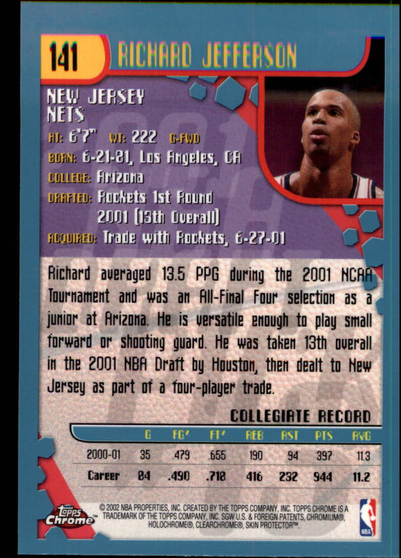 2001-02 Topps Chrome Basketball Card Pick - Picture 247 of 293